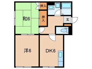 ハピネス浦風Ⅱの物件間取画像